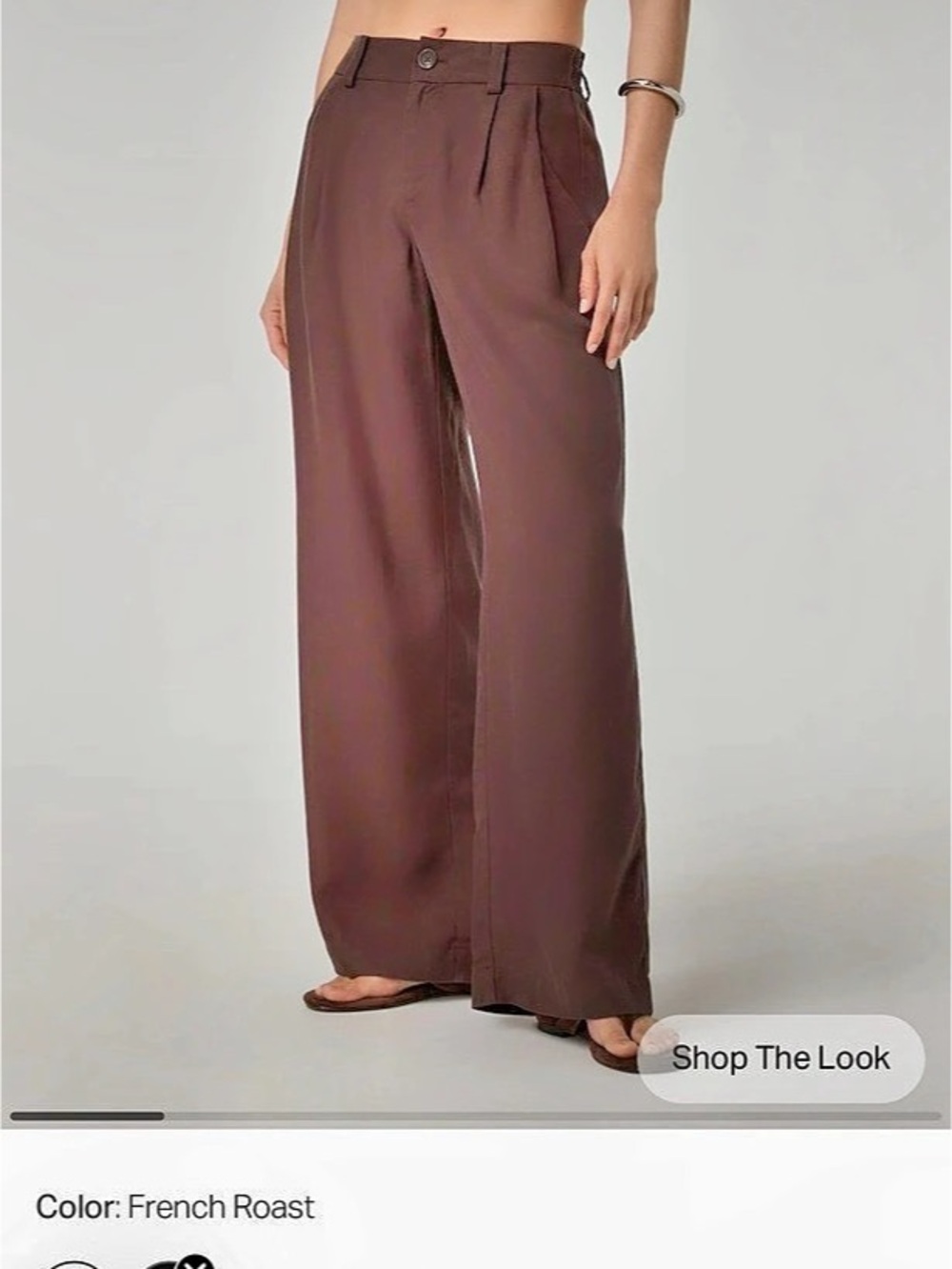 Vuori Villa Wide Leg Pant Brown